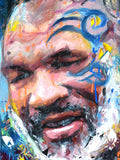 Mike Tyson original oil and acrylic painting on canvas by Richard Day